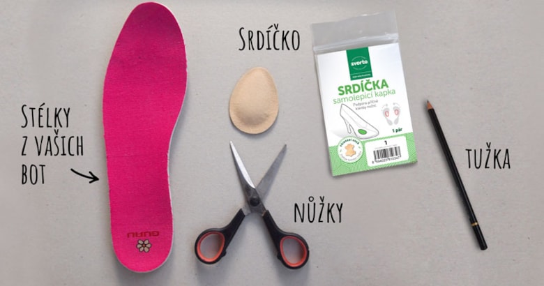 Jak správně umístit srdíčka do obuvi?