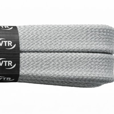 Bavlněné tkaničky ploché šedé