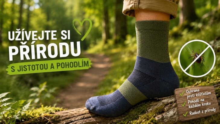 Koniec strachu z kliešťov? Stačí si obuť správne ponožky